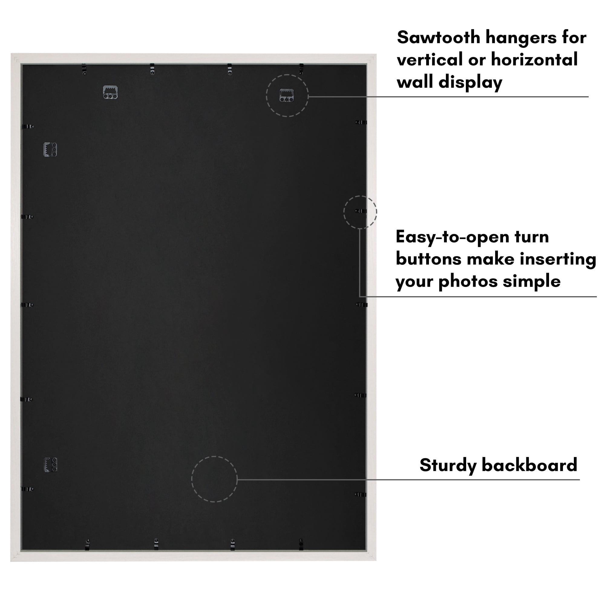 Americanflat 28x40 Poster Frame with Polished Plexiglass with 24x36 Mat Display Photo Hudson Wide - White