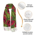 thumbnail image 3 of Shawl Wraps for Women - Red Calla Lily Flowers Oversized Fall Winter Fashion Blanket Scarf for Women, 3 of 6