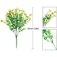 thumbnail image 5 of 4 Pcs Sprlng Outdoor Artifical Flower Uv Resistant Fake Plants Faux Plastic Floral Greenery Shrubs Hanging Flower Plante for Home Kitchen Balcony Garden Window Sill Decoration (Rose Red), 5 of 5