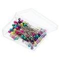 thumbnail interactive-video image 1 of 12 Packs: 100 Ct. (1,200 Total) Long Pearlized Pins By Loops & Threadsâ 1 of 13