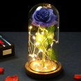 thumbnail image 1 of Lámpara de amor romántica LED Rosa eterna, lámina de oro de 24K, guirnalda de flores, luces nocturnas en cúpula para Navidad, regalo del Día de San Valentín, 1 of 4