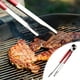 thumbnail image 5 of Stainless Steel Bbq Food Clips 25.5cm Barbecue Tongs Heavy Duty Grilling Accessories for Outdoor Cooking and Camping, Ukhbmc, 5 of 9