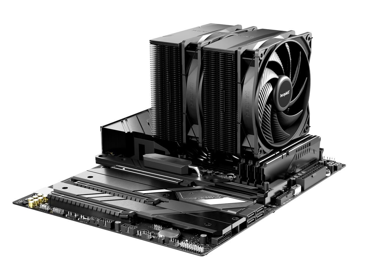 be quiet! Pure Rock Pro 3 Black 120mm Rifle CPU Cooler Socket compatibility Intel 1851 / 1700 / 1200 / 1150 / 1151 / 1155  and AMD AM5 / AM4