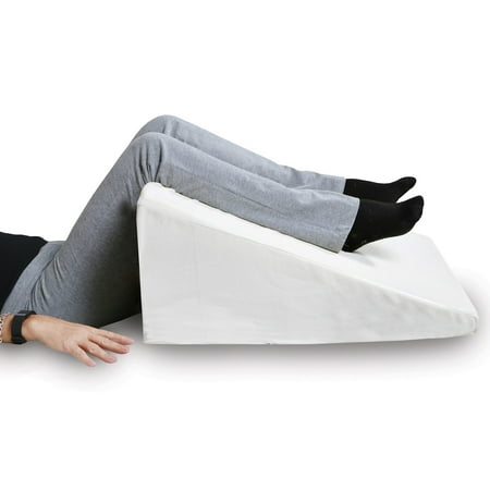 Support Plus Bed Wedge Pillow - Premium Hybrid Memory Foam Triangle Cushion to Elevate Upper Body - Recommended for Acid Reflux, Snoring and GERD - Washable, Removable Cover 12.5" High