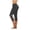 Black, variant on Qiopertar Women's Casual Stretch Yoga Leggings Trumpet Pants with Flare Legs, High Waist Elastic Waistband, Solid Color Running Gym Sports Active Workout Capri Pants, Red 3XL