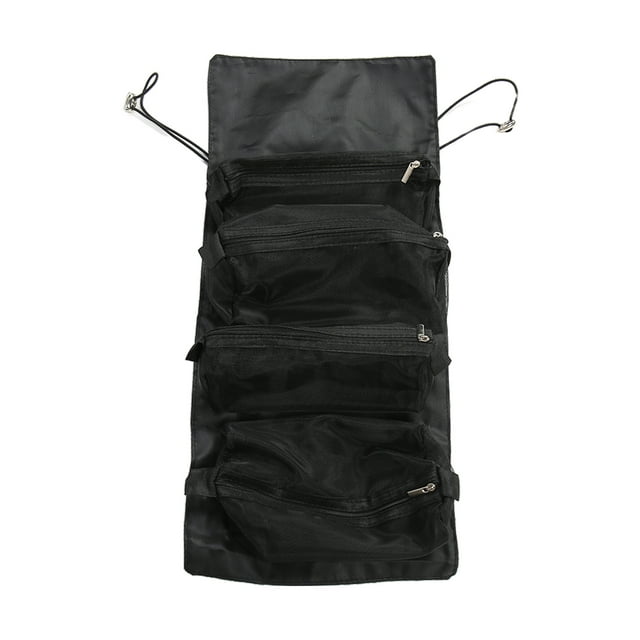 Neceser colgante 4 en 1, ligero, portátil, desmontable, para cosméticos, enrollable, para viajes.