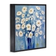 thumbnail image 3 of Stupell Industries Contemporary Bold Blooms on Blue Black Framed Giclee Art, 12 x 12, by Irena Orlov, 3 of 8