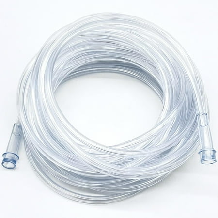 ResOne 5pk 25Ft Clear Oxygen Supply Tubing, Crush Resistant, Standard Connectors