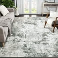 thumbnail image 2 of Haperlare 9' x 12' Area Rug for Living Room Modern Abstract Washable Distressed Rug Bedroom Carpet Gray/Green, 2 of 5