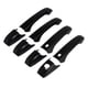 thumbnail image 1 of 4 Piezas Tapa de la Manija de Puerta Exterior Brillante Negro Unique Bargains para Chrysler Jeep Dodge, 1 of 9