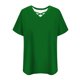 thumbnail image 5 of mfyjkho Tops Para Salir, Blusas De Verano Para Mujer, De Color Liso, Con Manga Corta Y Cuello En V Tops Para Hacer Ejercicio Para Mujer Xxxxl, 5 of 6