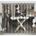 thumbnail image 1 of EREHome Canine chores Blackout Window Curtain Drapery Panels 52x84 Inch Two piece, 1 of 1