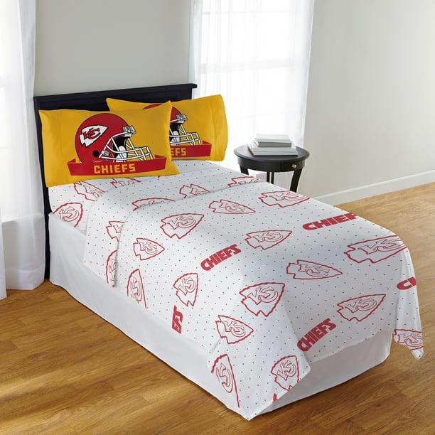 NFL Kansas City Chiefs Monument Queen Sheet Set, 1 Each
