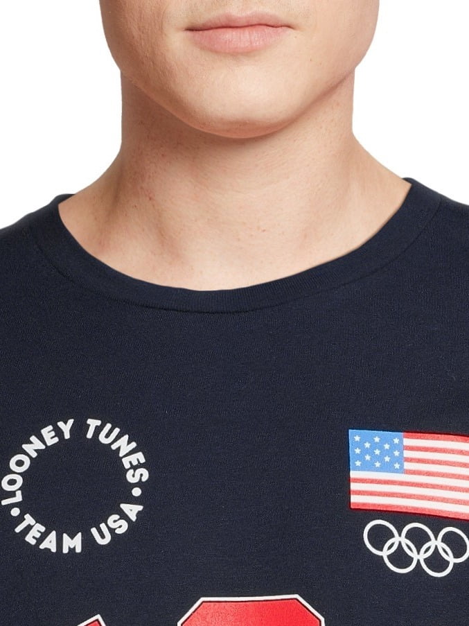 Looney Tunes x Team USA Men's & Big Men's Graphic Tee Shirt, Sizes S-3XL