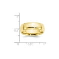 thumbnail image 3 of Gem & Harmony Mens 10K Yellow Gold 7mm Polished Wedding Band Ring for Men, 3 of 6