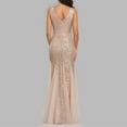 thumbnail image 6 of ZAZYULZ Casual Dresses for Women 2024 Womens Sequin Double V Neck Lace Embroidered Bodycon Mermaid Evening Dress for Women Casual Dress Beach Dresses for Women 2024 Vacation (Gold,L), 6 of 8