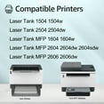 thumbnail image 2 of greencycle 153X Compatible Black Toner Reload Kit Replacement for HP W1530X for Laserjet Tank 2504dw, Laserjet Tank MFP 2604sdw 1504 1504w 2504 1604 1604w 2604 2604dw 2606 2606dw (4PCS), 2 of 6