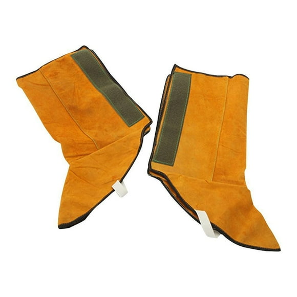 Leather Flame Retardant Welding Spats Safety Boot Flame Heat Abrasion Flame Resistant Foot Safety Protection Work Welder Tools ,Flame Retardant