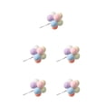 thumbnail image 1 of Toystoory Paquete de bolas, globo de arcilla, adorno para pastel, bandera para cupcakes de boda, fiesta de cumpleaños, aniversario, suministros Type5 NO5, 1 of 6