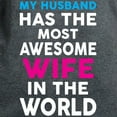 thumbnail image 3 of CafePress - My Husband Has The Most Awesome Wife In The World - Women's Traditional Fit Dark T-Shirt, 3 of 4