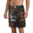 thumbnail image 2 of Fuzoiu Lion Forest Crown Print Men's Beach Shorts,Men's Swim Trunks,Quick Dry Board Shorts with Pockets,Men's Bathing Suits for Surfing, Running, and Casual Wear-XX-Large, 2 of 6