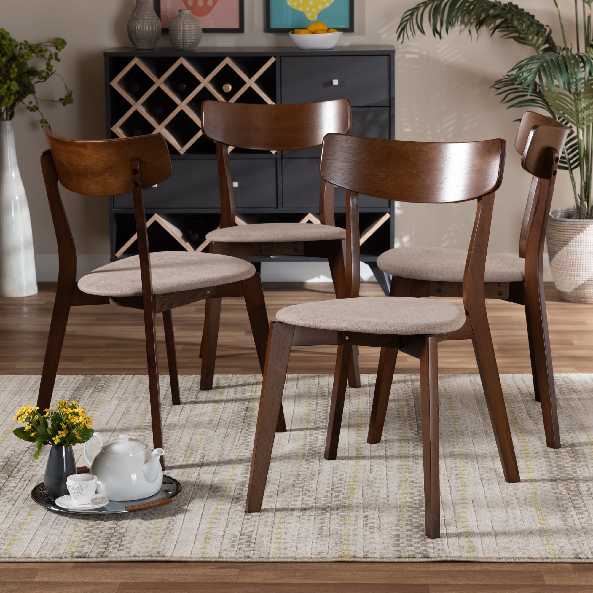 Baxton Studio Iora Mid-Century Modern Transitional Light ...