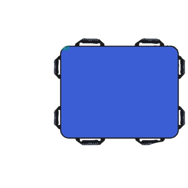 Multipurpose 100*120cm Positioning Bed Pad with Reinforced Handles - Reusable & Washable Transfer Sheet for Turning, Lifting & Repositioning, Blue