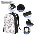 thumbnail image 5 of Honeii Alpacas and Hearts Print Laptop Backpack for Work, College, Travel, Daily Backpacks for Men Women, Sport Rucksack,Computer Bag, 5 of 8