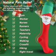 thumbnail image 2 of 6 Pairs Christmas Compression Socks for Women & Men Circulation 15-20 mmHg - Better Blood Flow, Swelling , Best Support for Medical, Running, Nursing,Christmas Gifts for Nurses Travel Pregnancy, 2 of 7