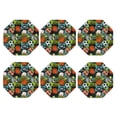 thumbnail image 2 of Bingfone Vintage Balls Leather Drinks Coasters with Set of 6,Suitable for Home Kitchen,Coffee Cup Coasters Home Gift, 2 of 9