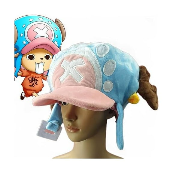One Piece Tony Tony Helicopter Cosplay Plush Hat Brother and Sister Clothing Caps Gifts Cute Tony Chopper Hat