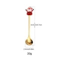 thumbnail image 2 of 6pcs Christmas Coffee Spoon, Doll Cute Coffee Spoon Set, Stainless Steel Mixing Christmas Spoon, Creative Christmas Spoon, Daily Use, For Christmas Party, Family Dinner, Dessert, Beverage, 2 of 9