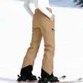 thumbnail image 5 of qucoqpe Womens Snow Pants Ski Pants Winter Outdoor Hiking Pants Snowboard, 5 of 6