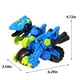 thumbnail image 3 of onlyliua para Interior/Exterior Coche de Deformación de Dinosaurios con Colisión Infantil, Juguete de Deformación de Coche de Ingeniería para Niños, 3 of 7