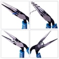 thumbnail image 7 of SPEEDWOX Long Nose Pliers 8 Inches Reduce Effort by 35% Compound Action Heavy Duty Multi Use Wire Cutters Side Cutting Remove Screws Bolts Fine Plier High Leverage Pistol Grip Professional Tool, 7 of 7