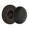 thumbnail image 2 of Nostalgic Warehouse Ropblk_Prv_234_Nk Black Porcelain Solid Brass Privacy Door Knob Set -, 2 of 7