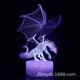 thumbnail image 1 of Dinosaur Toys For Boys, Dinosaur 3d Illusion Night Light With 3 Pattern Dynamic Colors Changing Toys For Boys Girls zhangyuxiang LED, 1 of 2