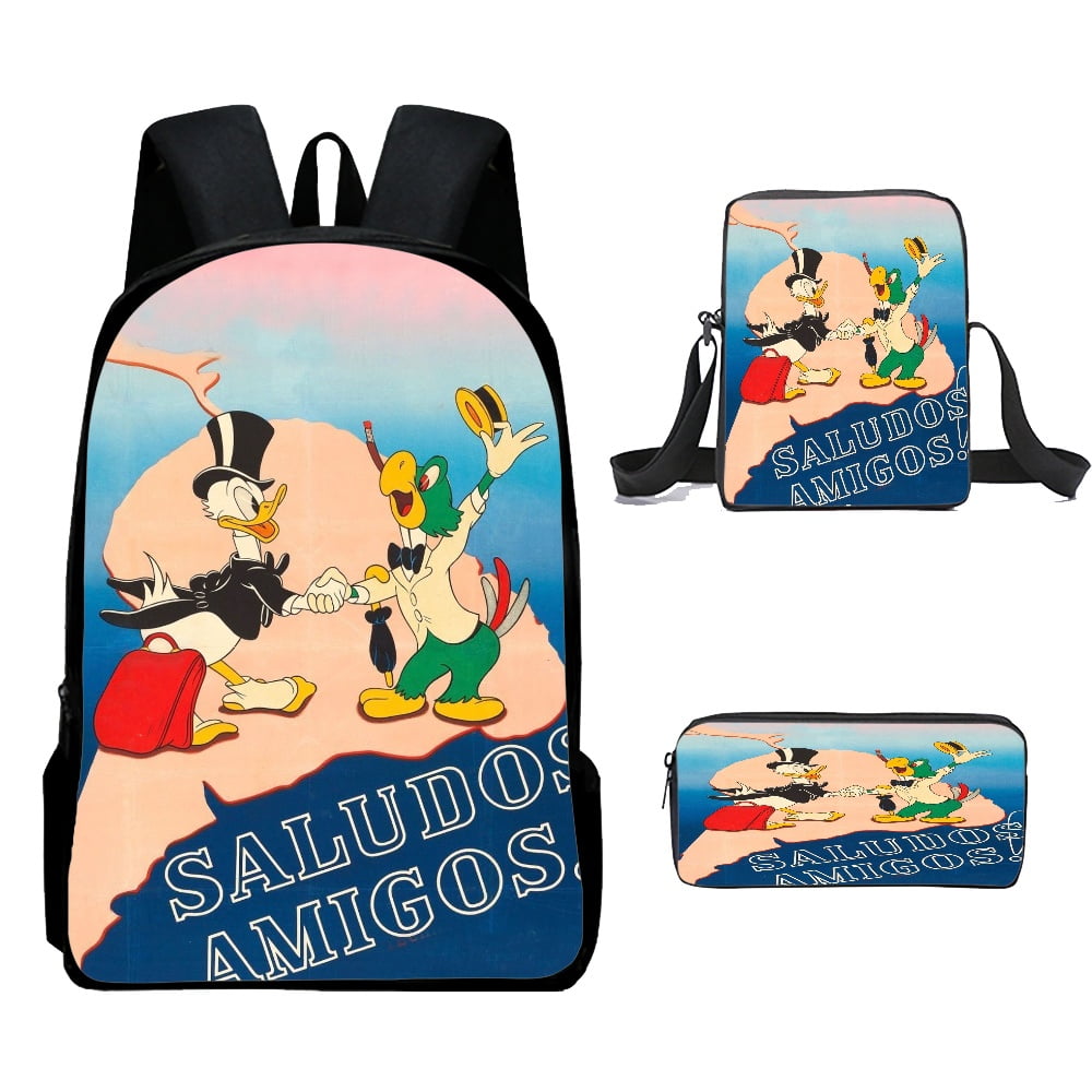 Saludos Amigos Donald Duck School Bag Distinctive Interesting Cartoons