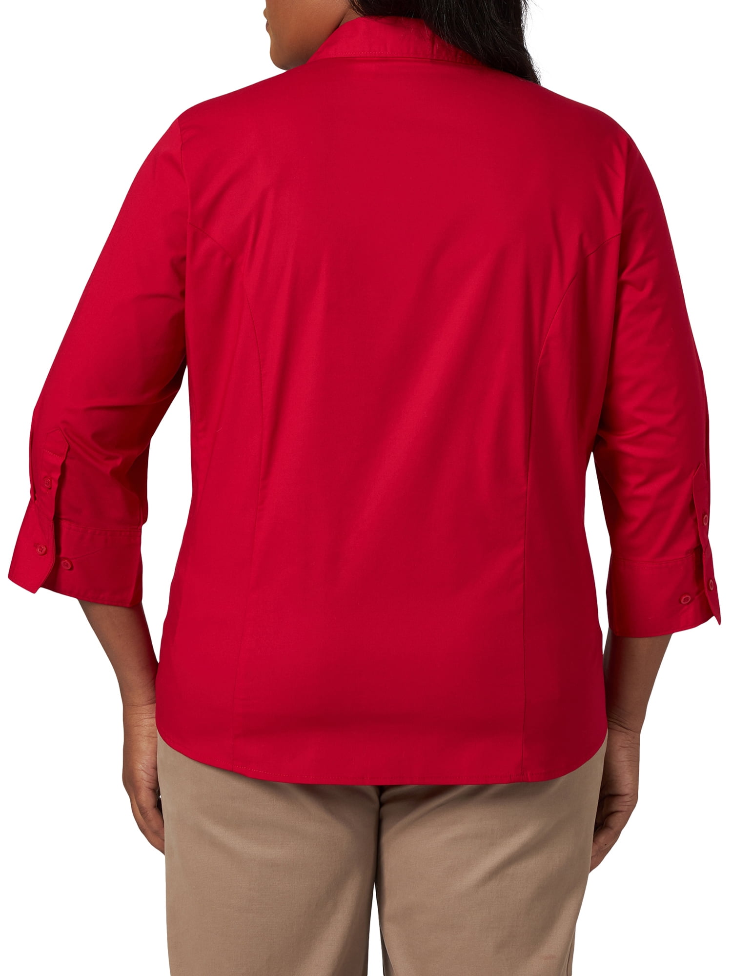 Riders by Lee® Indigo Plus Easy Care 3/4 Sleeve Woven Shirt