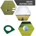 thumbnail image 5 of Golf Putting Cup Golf Putting Hole Putter Regulation Cup Golf Practice Training Aids For Indoor Outdoor (2pcs, Green) -t, 5 of 5