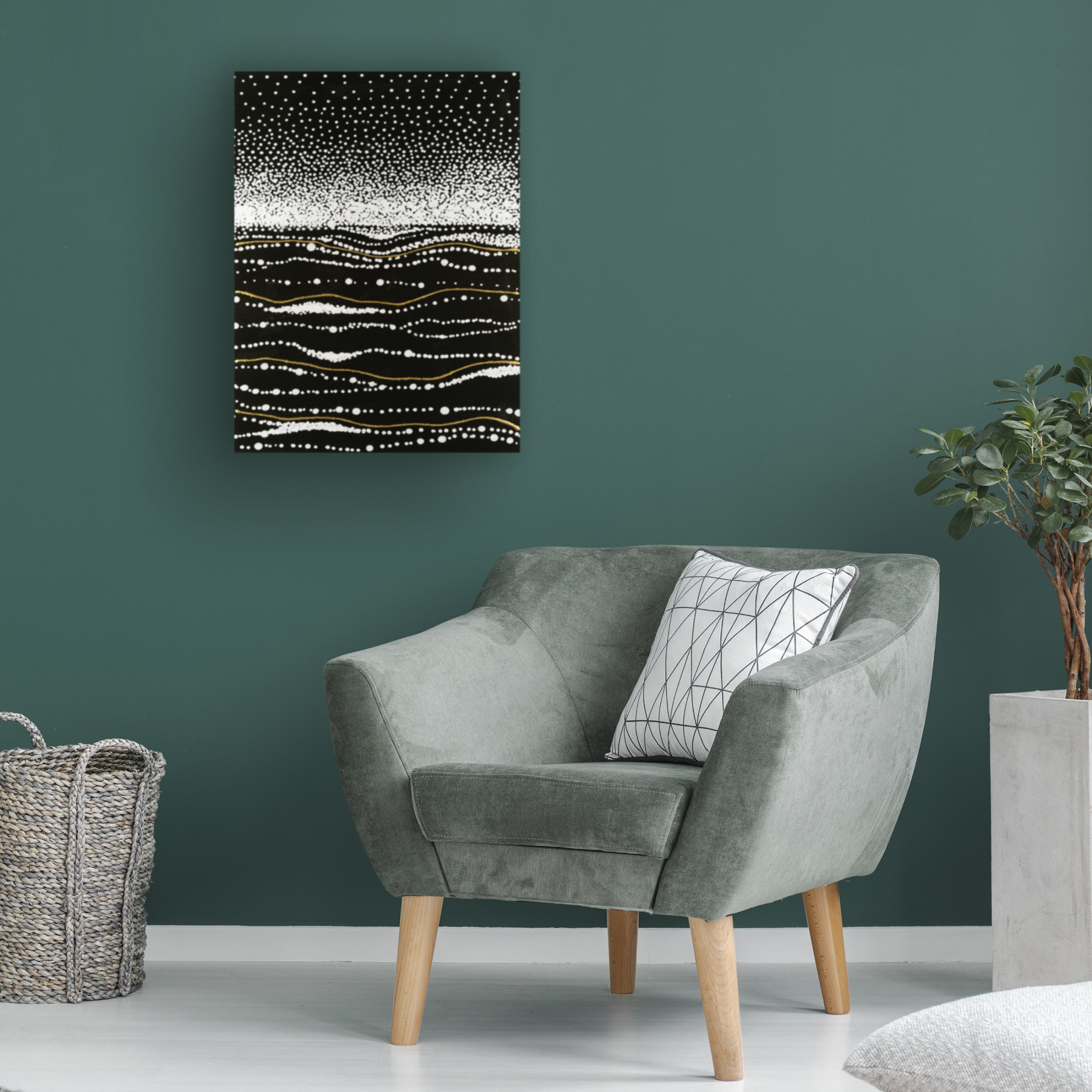 Canvas Wall Art - Vanna Lam 'Infinity Sands II' Wall Art for Living Room, Bedroom, or Office Décor by Trademark Fine Art - 24 x 32 Inches