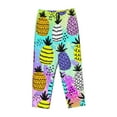 thumbnail image 4 of Junzan Graffiti Pineapples Women'S Pajama Pants Drawstring Comfy Sleep Bottoms With Pockets, 4 of 9