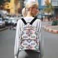 thumbnail image 7 of FORMRS Mini Backpack Purse for Women Travel Daypack Casual Shoulder Bag, Navy Blossom Mosaic, 7 of 7