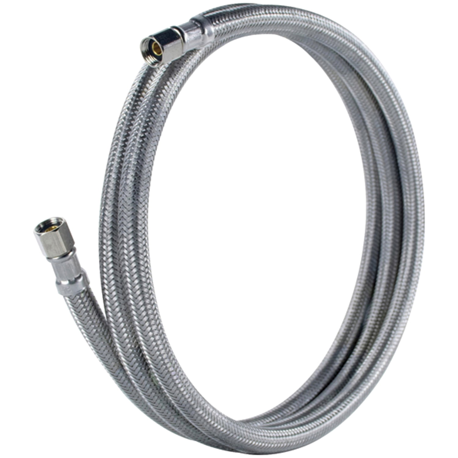Certified Appliance Accessories Braided Stainless Steel PEX Ice Maker Connector with 1/4-In. Compression (6 Ft.) IM72PEX
