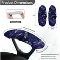thumbnail image 6 of HELLHERO Dragonfly Print Office Chair Cover with Armrest Covers, Anti Scratch Computer Chair Slipcovers, Office Cushion Backrest Cover for Rotating Chairs, Purple, 6 of 6