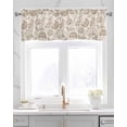 thumbnail image 2 of Vintage Spring Floral Kitchen Valances for Windows Farmhouse Linen Window Valance Curtain for Living Room Window Treatment Summer Farmhouse Botanical Valance Rod Pocket Topper Drape, 54 x 18 Inch, 2 of 6