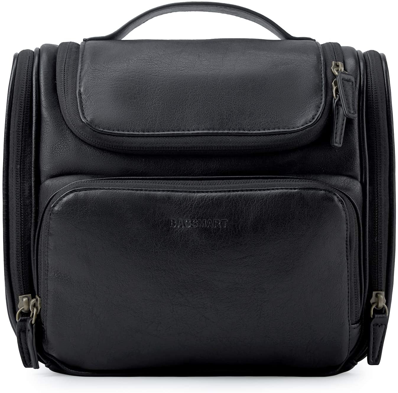 Toiletry Bag, Finydr Travel Leather Dopp Kit for Women with Hanging