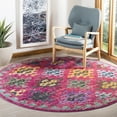 thumbnail image 2 of SAFAVIEH Monaco Sally Geometric Area Rug, Fuchsia/Multi, 6'7" x 6'7" Round, 2 of 5