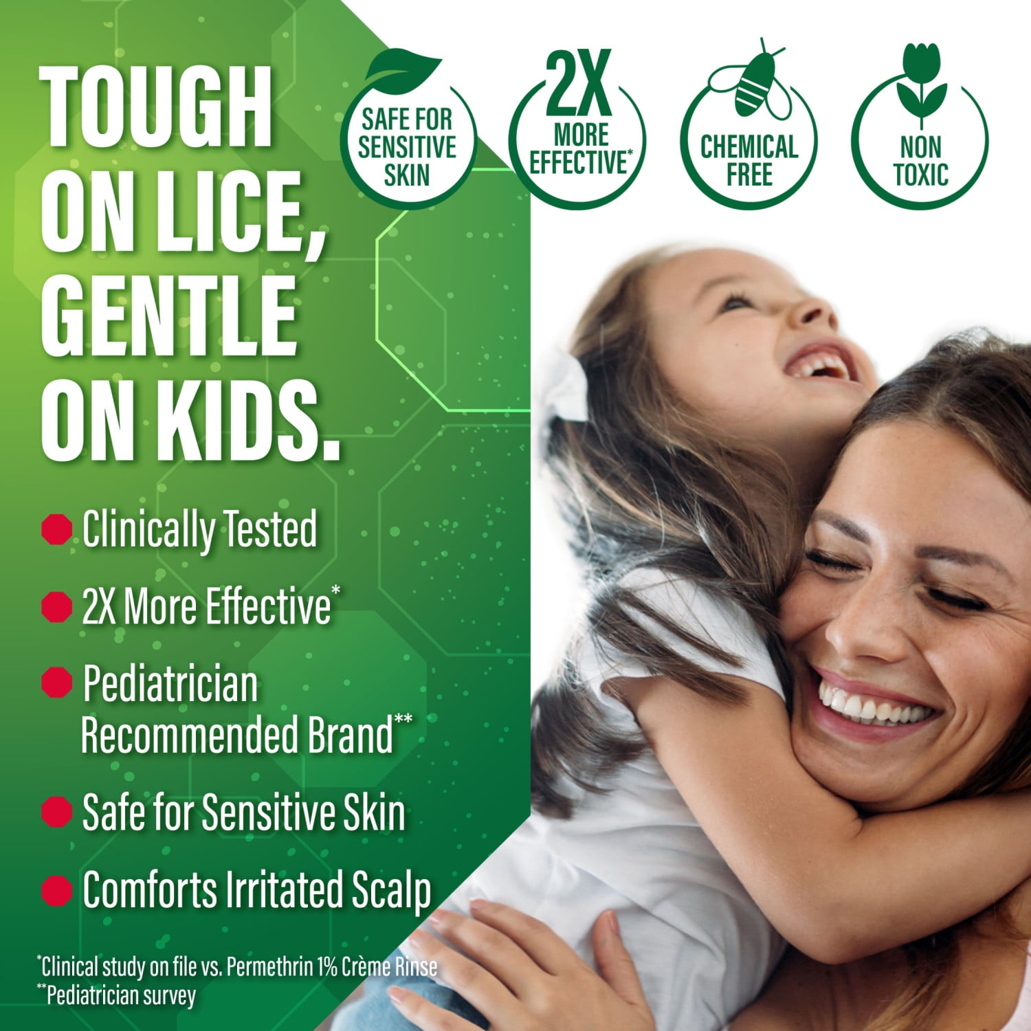 RID Super Max Sensitive Skin Lice Elimination Treatment Kit, Includes Nit Comb & Instructions, 3.4 fl oz