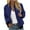 Dark Blue, variant on Frostluinai Bomber Jackets for Women 2024 Full Zip Long Sleeve Casual Bomber Coats Plus Size Solid Color Windbreaker Outwear with Pocket